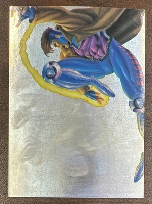 1995 Flair '95 Marvel Annual HOLOBLAST INSERT / Gambit VS. Sabertooth - Image 1 of 2
