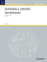 Two Nocturnes Peter Maxwell Davies Set Violin, Viola, Cello and Piano Schott Mus - Image 1 of 4