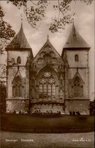 RPPC Stavanger Domkirke Cathedral vintage postcard g638 - Picture 1 of 2