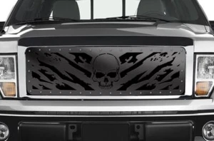 Custom Aftermarket Steel Grille Kit for 2009-14 Ford F-150 NIGHTMARE Made in USA - Picture 1 of 3