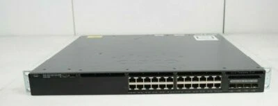 Cisco Catalyst WS-C3650-24PS-S 1 RU Ethernet PoE+ and 4x1G Uplink Ports Switch  - Image 1 of 3
