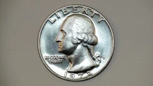 1972 D Washington Quarter Uncirculated GEM BU from mint set - Picture 1 of 2