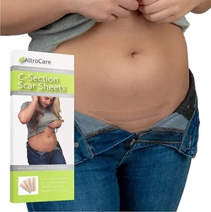 2 Boxes Medical Grade Postpartum Silicone Scar Sheets C-Section 8 Extra-Long 7" - Picture 1 of 5