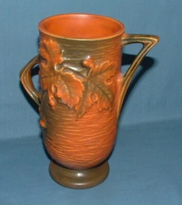 ROSEVILLE KERAMIK, BRAUN, BUSHBERRY VASE - 29-6" - GEBRAUCHTER ZUSTAND - Bild 1 von 6