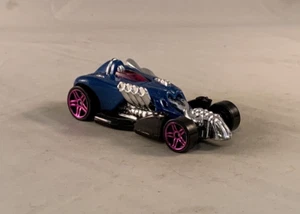 2008 Hot Wheels Mystery Car Saltflat Racer Mtlflk Blue Magenta PR5s - Picture 1 of 5