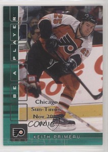 2001 ITG Be A Player Memorabilia Emerald Chicago Sun-Times Nov /10 Keith Primeau