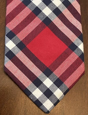 Corbata Express roja azul 100 % algodón para hombre hecha en China Foto 1 de 4