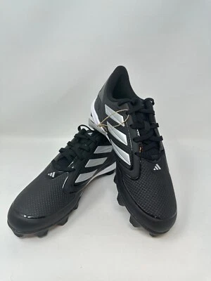 adidas Women's Pure Hustle 3 Mid Softball Cleats - US:7, Black/Silver, H2(B229T) - Image 1 of 4