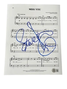 Steve Jordan Signed The Rolling Stones "Miss You" Lyric Sheet Music Drummer BAS - Picture 1 of 2
