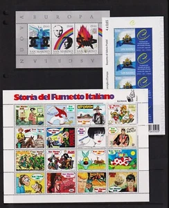 San Marino - 3 recent Souvenir sheets, Mint, NH, cat. $ 29.00 - Picture 1 of 1