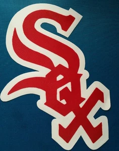 HUGE CHICAGO WHITE SOX IRON-ON PATCH - 6" x 8" - Picture 1 of 1