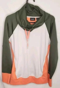Murmeltier Trichter Nackenpullover grün weiß Lachs Größe Medium Erwachsene - Bild 1 von 8