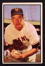 1953 BOWMAN COLOR #76 JIM HEARN GIANTS