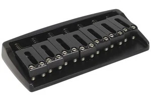 GOTOH 510FX-7 7-String Fixed Bridge CNC Machined w/ Steel Saddles - Black - Picture 1 of 4