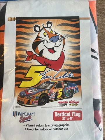 TERRY LABONTE KELLOGG'S #5 NASCAR RACING FLAG 27x41 Wincraft Cover