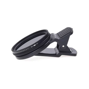 37mm Clip-on ND2-400 Adjustable Neutral Density Phone Camera Lens Filter - Picture 1 of 11
