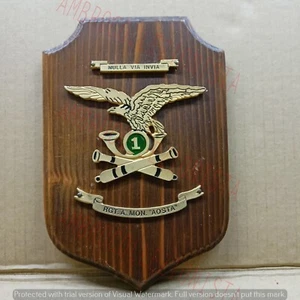 Wappen Militär Platte Rgt. Artillerie Berg Aosta "Nulla Via Svia" - Bild 1 von 2