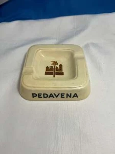 Posacenere vintage in ceramica italiana giallo beige, Pedavena, Made in Italy, - Foto 1 di 6