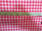 RED GINGHAM 1/4" CHECKED FABRIC PRICE IS PER YARD 5 YDS AVAILABLE