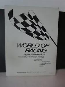 motor racing book. world of racing published by amway 1973 in usa. - Picture 1 of 10
