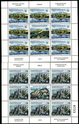 1415 SERBIA 2019 - Protección Europea de la Naturaleza - Rtanj - Mini Hoja MNH Foto 1 de 2