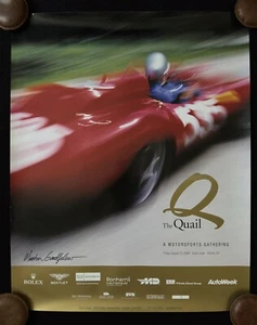 2004 Quail Motorsports Gathering Poster 1957 FERRARI 315S MILLE MIGLIA Good - Picture 1 of 5