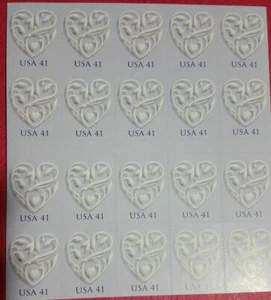 USPS Wedding Series.HEARTS Twenty,I 41c stamp sheet booklet MINT SA 2007 3 TOTAL - Picture 1 of 1