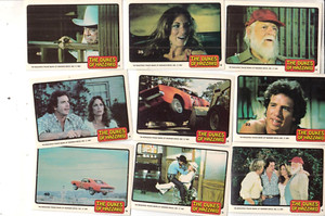 Vintage DUKES OF HAZZARD Lot Of 9 Trading Cards | 1981 Warner Bros. General Lee