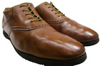 Sandro All Leather Men Brogue Shoes Leather Lined/Insole Vibrom Rubber Sole Brow