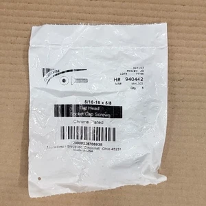 (5Qty) 5/16-18 x 5/8 Socket Cap Screws Cy-Chrome Plated Flat Head Lot USA New - Picture 1 of 15