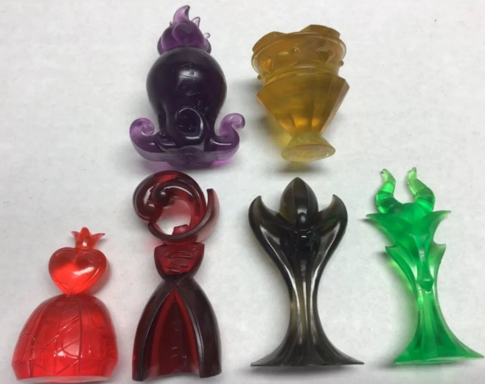 Disney Villainous All 6 Villain Miniature Official Replacement Game Parts Pieces - Image 1 of 1