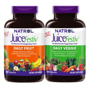 Natrol JuiceFestiv Daily Fruit & Veggie, 240 Capsules 07/31/2026 OR LATER+ - Picture 1 of 14