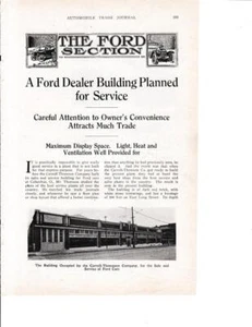 1921 Ford Dealer Building  4 pg Article & Photos/ Carroll-Thompson Columbus OH - Picture 1 of 1