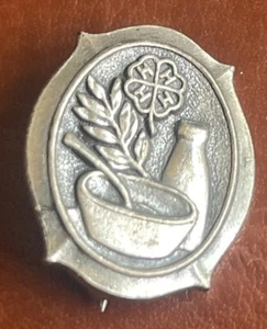 Vintage Sterling Silver 4H Pin County Honor Dairy Kraft Foods Cheese Co-Op - Picture 1 of 4