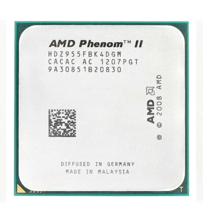 AMD Phenom II X4 955 Quad-Core 3.2 GHz 6M HDZ955FBK4DGM 125W CPU Processor - Image 1 of 2