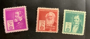 US #889-891 Famous Americans - Mint OG NH VF-XF - Picture 1 of 2