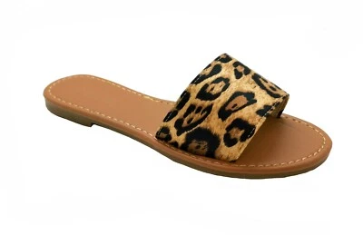 New Women Flat Size Slide Sandals - Image 1 of 4