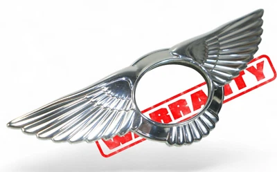Bentley Continental Flying Spur Capucha Radiador Parrilla Insignia Alas Cromo Foto 1 de 4