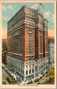 Hotel Mcalpin New York City New York Leinen Postkarte - Bild 1 von 2