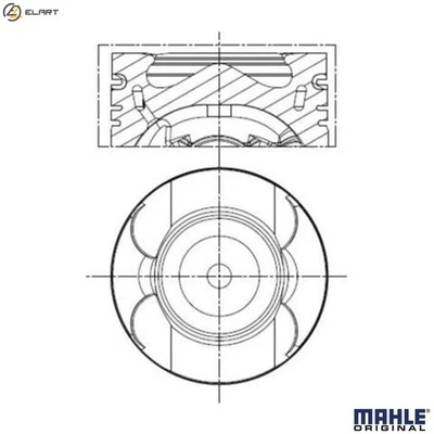 PISTON 013 PI 00156 002 FOR YLF6/YMFS/YMF6/YNF6/YMR6/YLDA/YLCB/BCCC/YNCA 2.0L - Image 1 of 4