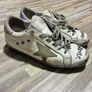 Golden Goose Superstar Blanco Dreaming Forever Mujer EE. UU. 7 UE 37 Tenis Zapatos - Imagen 1 de 16