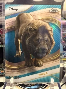 2025 Topps Chrome Disney Simba Teal Refractor #/299 Lion King #195 TZ - Picture 1 of 2