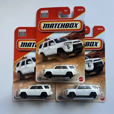 LOTE DE 3 MATCHBOX TOYOTA 4RUNNER 2025 (BLANCO) Foto 1 de 4