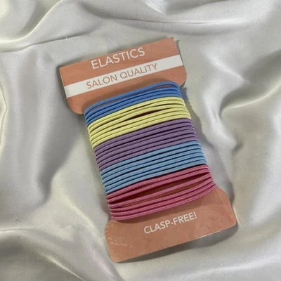 Corbatas elásticas para cabello cola de caballo multicolores sin broches de calidad de salón nuevas Foto 1 de 3