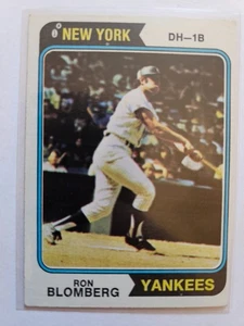 1974 TOPPS RON BLOMBERG #117 EX/MT - Picture 1 of 2