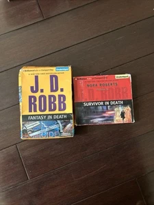J. D. Robb Lot Of 2 In Death Series CD Audiobooks, fantasy in death survivor  - Picture 1 of 1