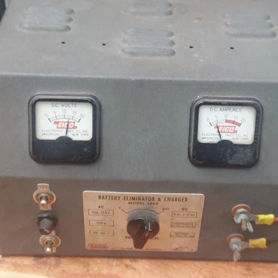 Vintage EICO Model 1050 Battery Eliminator & Charger DC Power Supply Working - Image 1 of 4