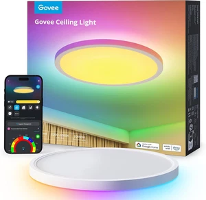 RGBIC LED Plafoniera, Plafoniera Intelligente Da 30 Cm, 2400LM 2200-6500K Lampad - Foto 1 di 11