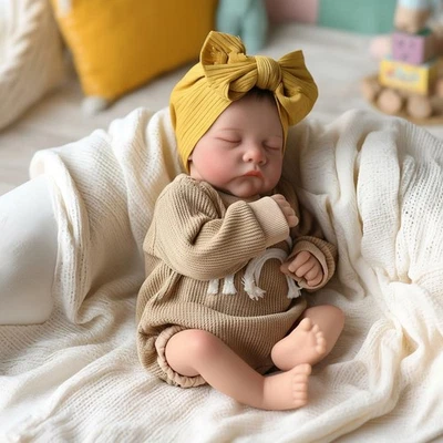 19" Reborn Baby Doll Soft Body Realistic Newborn with Clothes & Bottle - Image 1 of 4