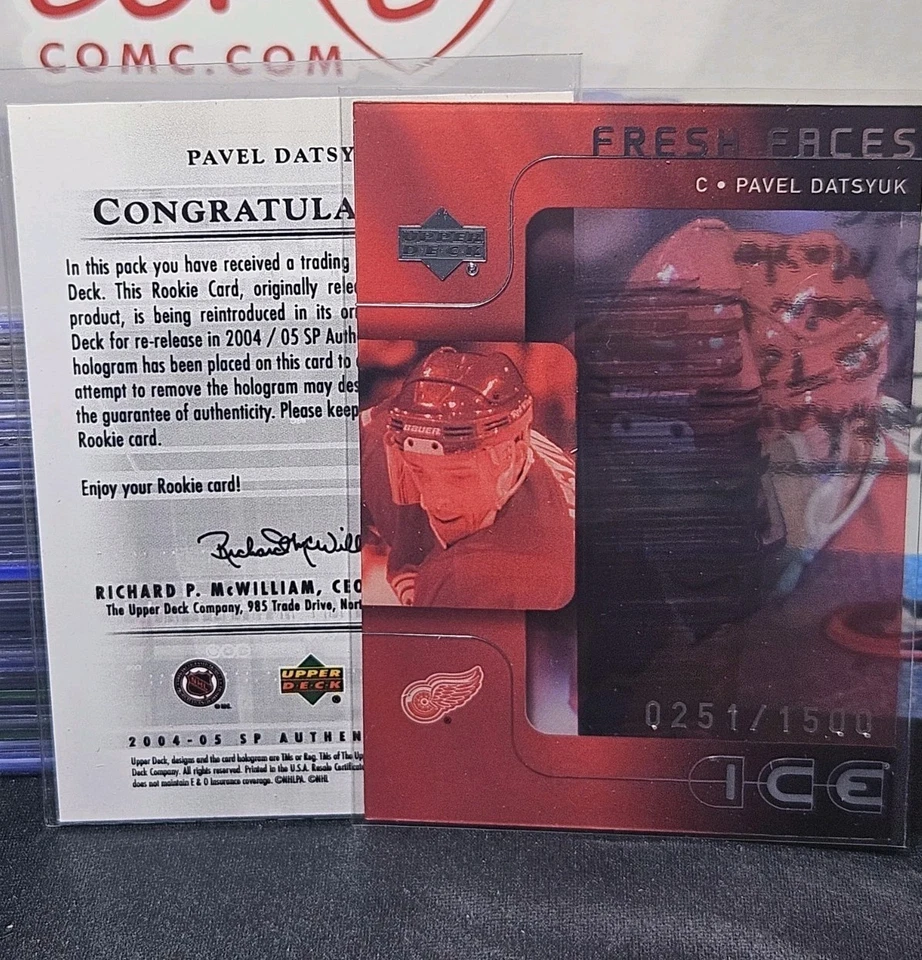 04-05 SP Authentic Pavel Datsyuk Rookie Buyback #/1500 🚨🚨🚨 Detroit Red Wings  - Image 1 of 4